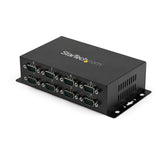 StarTech.com Adaptador Hub Concentrador USB a 8 Puertos Serie RS232 Industrial Montaje en Pared Riel DIN hubs de interfaz USB 2.0 Type-B De serie 8 8
