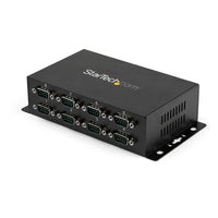 StarTech.com Adaptador Hub Concentrador USB a 8 Puertos Serie RS232 Industrial Montaje en Pared Riel DIN hubs de interfaz USB 2.0 Type-B De serie 8 8