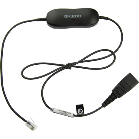 Jabra GN1200 Cable, Negro, 88001-99 | Accesorios de auriculares / audífonos