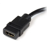 StarTech.com Adaptador de 20cm HDMI a DVI - DVI-D Macho - HDMI Hembra - Cable Conversor de Vídeo - Negro Cable Derecho Derecho Oro 0,203 m