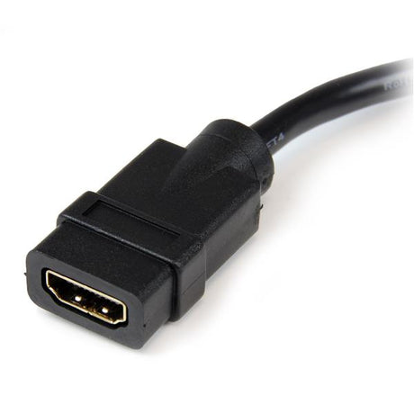 StarTech.com Adaptador de 20cm HDMI a DVI - DVI-D Macho - HDMI Hembra - Cable Conversor de Vídeo - Negro Cable Derecho Derecho Oro 0,203 m