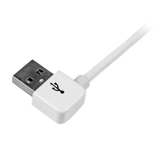 StarTech.com Cable Cargador 1m Conector Dock Connector de Apple 30 Pines a USB en Ángulo Izquierdo iPod iPhone iPad Cabl