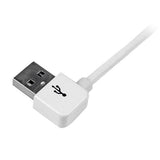 StarTech.com Cable Cargador 1m Conector Dock Connector de Apple 30 Pines a USB en Ángulo Izquierdo iPod iPhone iPad Cabl