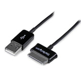 StarTech.com Cable Adaptador 2m Conector Dock USB para Samsung Galaxy Tab - Negro - USB A Macho Cables de teléfono móvil