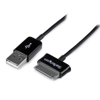 StarTech.com Cable Adaptador 2m Conector Dock USB para Samsung Galaxy Tab - Negro - USB A Macho Cables de teléfono móvil