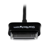 StarTech.com Cable Adaptador 2m Conector Dock USB para Samsung Galaxy Tab - Negro - USB A Macho Cables de teléfono móvil