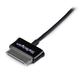 StarTech.com Cable Adaptador 2m Conector Dock USB para Samsung Galaxy Tab - Negro - USB A Macho Cables de teléfono móvil