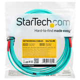 StarTech.com Cable de 5m de Fibra Óptica Multimodo LC/UPC a LC/UPC OM4 - 50/125µm - Fibra LOMMF/VCSEL - Redes de 100G - 