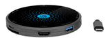 Manhattan Docking USB-C con base de carga inalámbrica hubs de interfaz USB 3.2 Gen 1 (3.1 Gen 1) Type-C 3 1 1