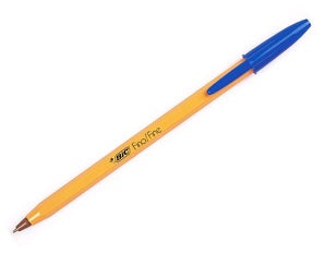Bolígrafo BIC cristal azul punto fino 0.