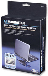 Manhattan 101622 adaptador e inversor de corriente Interior 40 W Negro
