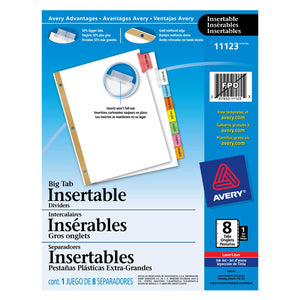 Avery CI2138 divisor Plástico Multicolor 8 pieza(s), Letter | Divisores
