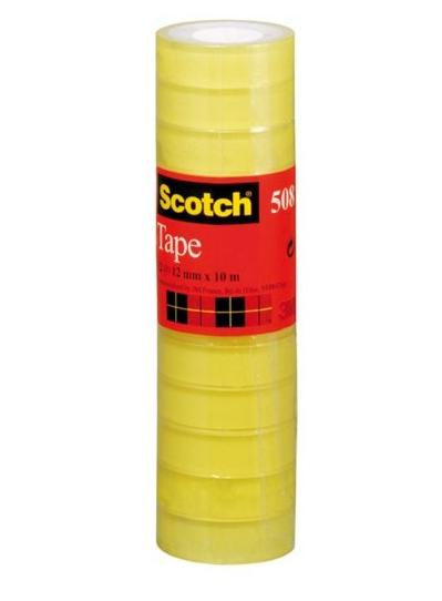 3M 5081210 Cinta Adhesiva 10 m Transparente Si 12 mm