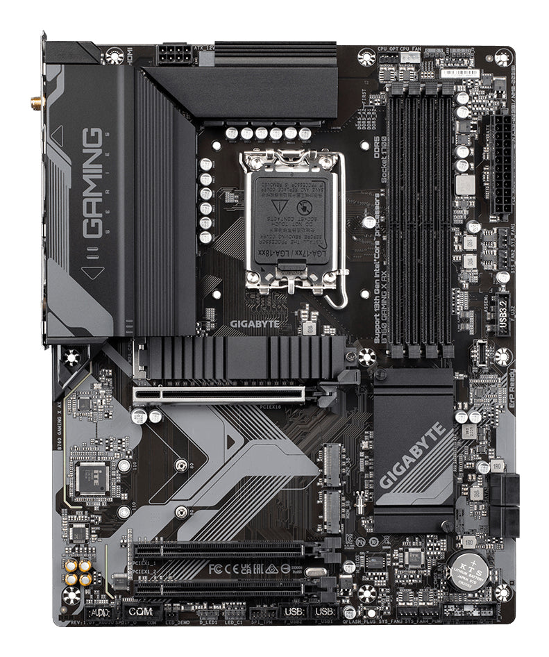 GIGABYTE B760 GAMING X AX Placa Base - Compatible con procesadores Intel Core de 14ª generación, VRM digital de 8+1+1 fases, hasta 7600MHz DDR5 (OC), 3x PCIe 4.0 M.2, Wi-Fi 6E, 2.5GbE LAN, USB 3.2 Gen 2 placas base Intel LGA 1700 LGA 1700 DDR5-SDRAM