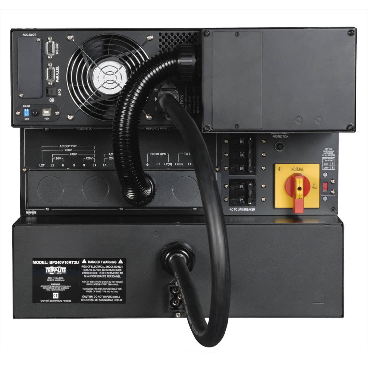 Tripp Lite SU10KRT3U UPS SmartOnline de Doble Conversión, 208V / 240V y 120V 10kVA 9kW, 9U, Autonomía Extendida, Ranura 