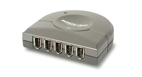 iogear GFH610 FireWire Hub 400 Mbit/s, Win 98SE/2000/ME/XP/MAC OS 8.6, 671.31 g
