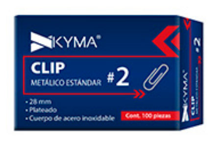 KYMA CLIP-ESTANDAR-2 pinza sujetapapel Acero 100 pieza(s)