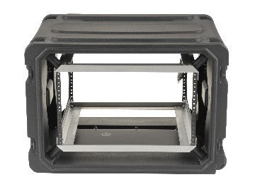 SKB 20" Deep 6U Roto Shockmount Rolling Rack caja para equipo Maletín con ruedas Negro