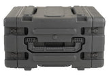 SKB 20" Deep 4U Roto Shockmount Rolling Rack caja para equipo Maletín con ruedas Negro
