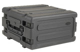 SKB 20" Deep 4U Roto Shockmount Rolling Rack caja para equipo Maletín con ruedas Negro