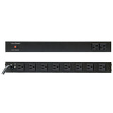 CyberPower PDU15B2F8R unidad de distribución de energía (PDU) 10 salidas AC 1U Negro