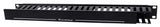 Intellinet Organizador Horizontal 19", 1U, (Metal) Rack Panel de gestión de cables Negro 500 g