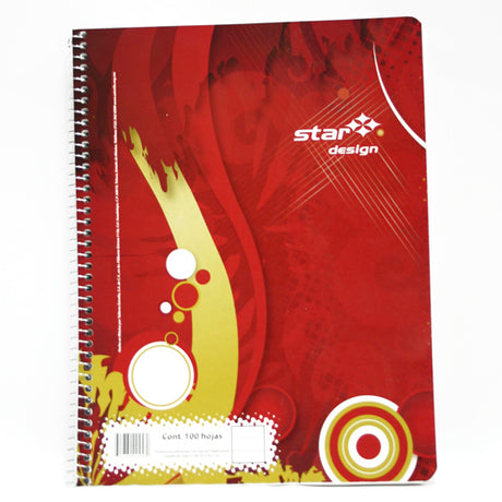 Estrella 458 cuaderno y block 100 hojas Rojo