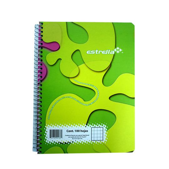 Estrella 186 cuaderno y block 100 hojas Multicolor