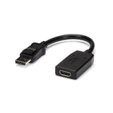 StarTech.com Adaptador de Vídeo DisplayPort a HDMI - Conversor DP - 1920x1200 - Pasivo Cable Derecho Derecho 0,24 m HDMI tipo A (Estándar)