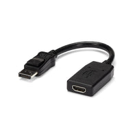 StarTech.com Adaptador de Vídeo DisplayPort a HDMI - Conversor DP - 1920x1200 - Pasivo Cable Derecho Derecho 0,24 m HDMI tipo A (Estándar)