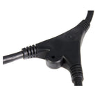 StarTech.com Cable de 3m de Extensión de Alimentación, C14 a 2x C13, 13A 250V, 16AWG, Alargador de Cable de Corriente de