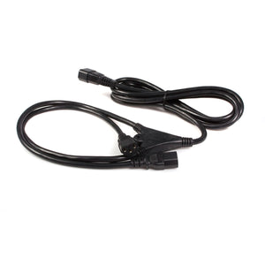 StarTech.com Cable de 3m de Extensión de Alimentación, C14 a 2x C13, 13A 250V, 16AWG, Alargador de Cable de Corriente de