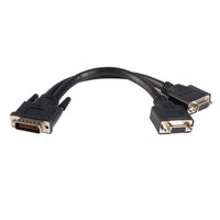 StarTech.com Cable de 0,2m de LFH59 DMS-59 a doble dual VGA - DMS59 Macho - 2x VGA Hembra Adaptadores de cable de vídeo 