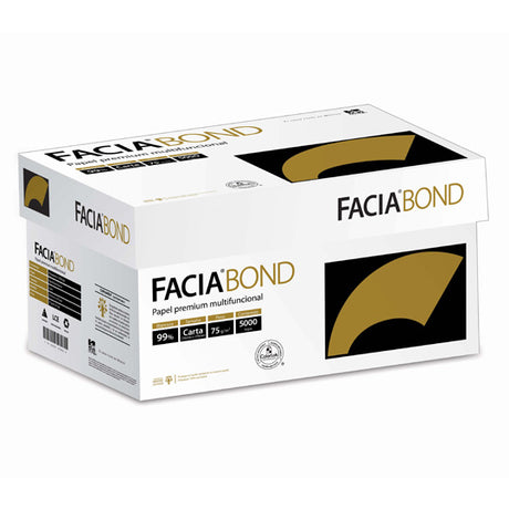 Caja de papel bond Facia tamaño doble ca