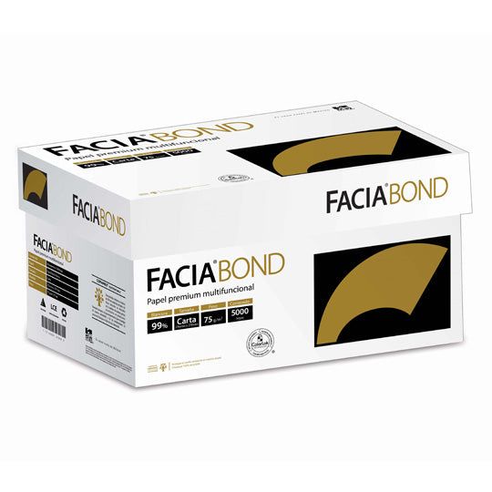 Caja de papel bond Facia tamaño doble ca