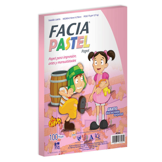 Copamex D2832075011A2SE papel para impresora de inyección de tinta Carta (215.9x279.4 mm) 100 hojas Rosa, Impresión láse