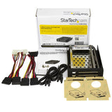StarTech.com Rack Móvil Backplane de 2 Discos Duros HDD SATA 2,5" Pulgadas sin Bandeja Bahía 3,5" Paneles acce