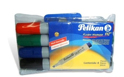 Pelikan 30280400 marcador 4 pieza(s) Negro, Azul, Verde, Rojo