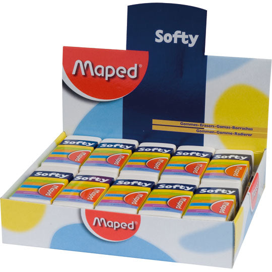 Goma softy Maped caja con 20 piezas  tip