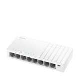 Cudy FS108D dispositivo de redes Fast Ethernet (10/100) Blanco, Bidireccional completo (Full duplex)
