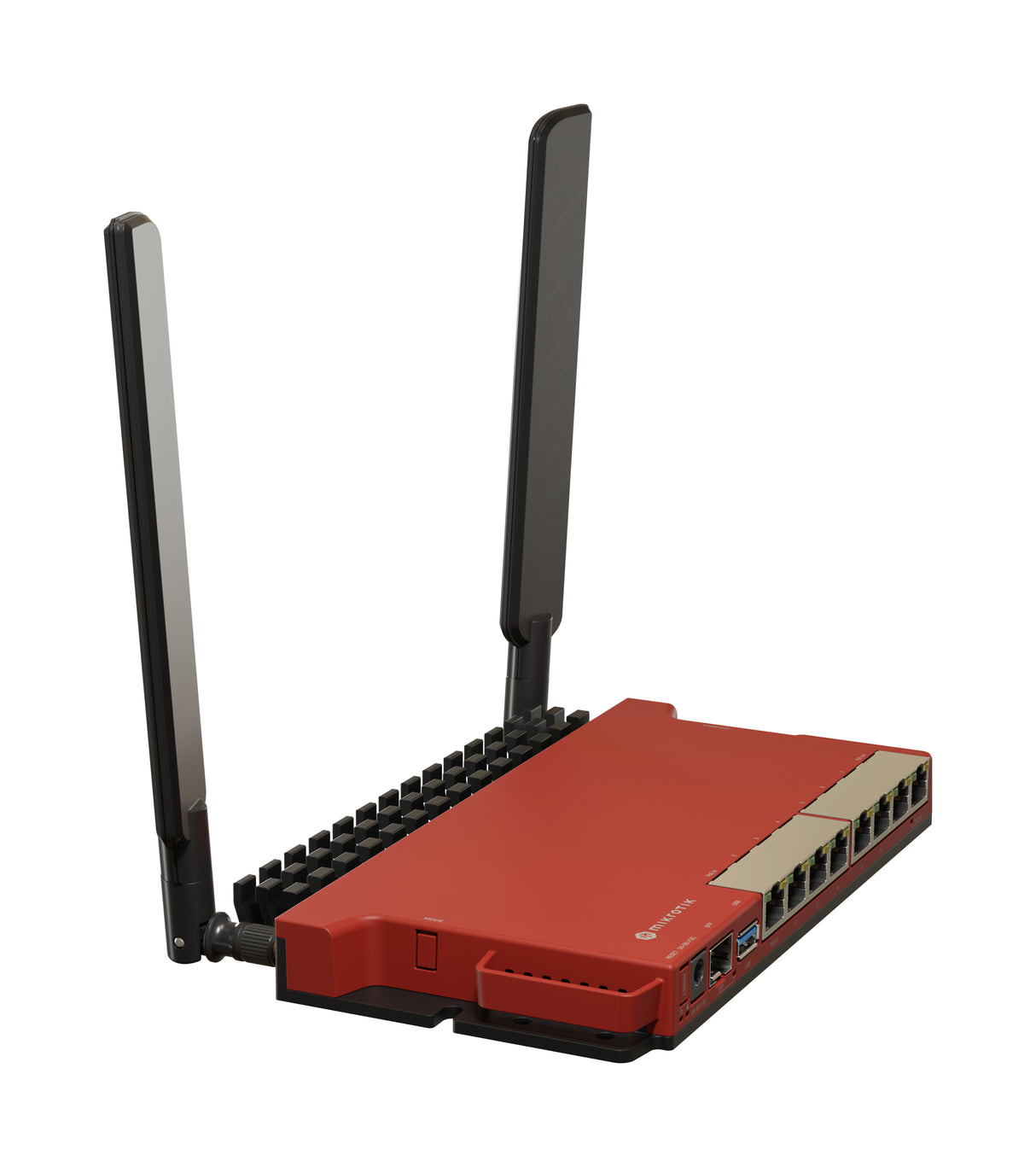L009UiGS-2HaxD-IN, Ruteador WiFi-6 574Mbps, CPU 800MHz, 512M RAM, 8xGEth, 1xSFP 2.5G, Serie y USB, RouterOS v7