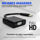 Vorago ADP- 200 cambiador de género para cable usb vga Negro