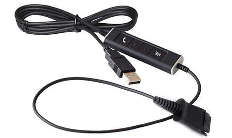 111235592650, Cable adaptador QD tipo Poly a USB función responder/colgar, para Skype for business, Cisco Jabber, 3CX, C