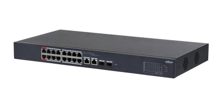 Dahua Technology DH-CS4218-16ET-135 dispositivo de redes Gestionado L2 Gigabit Ethernet (10/100/1000) Energía sobre Ethernet (PoE) Negro