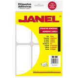 Janel 1005010100 etiqueta autoadhesiva Blanco 84 pieza(s)
