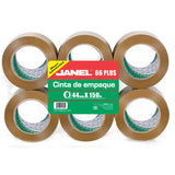 Janel 664415700 etiqueta autoadhesiva Marrón, Transparente 6 pieza(s)