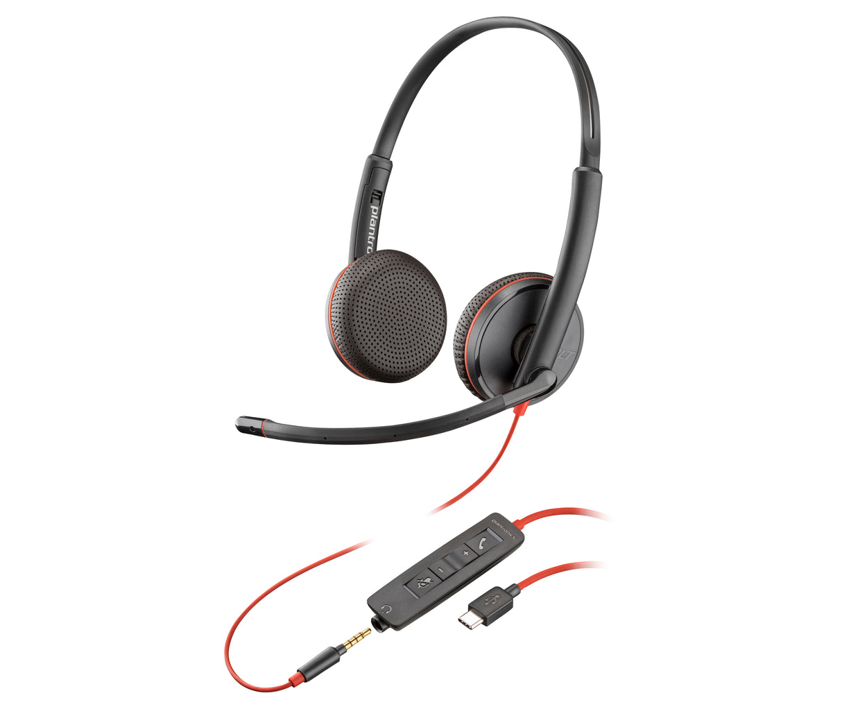 HP Poly Auriculares estéreo USB-C Poly Blackwire C3225 (a granel), Alámbrico, Oficina/Centro de llamadas, 20 - 20000 Hz