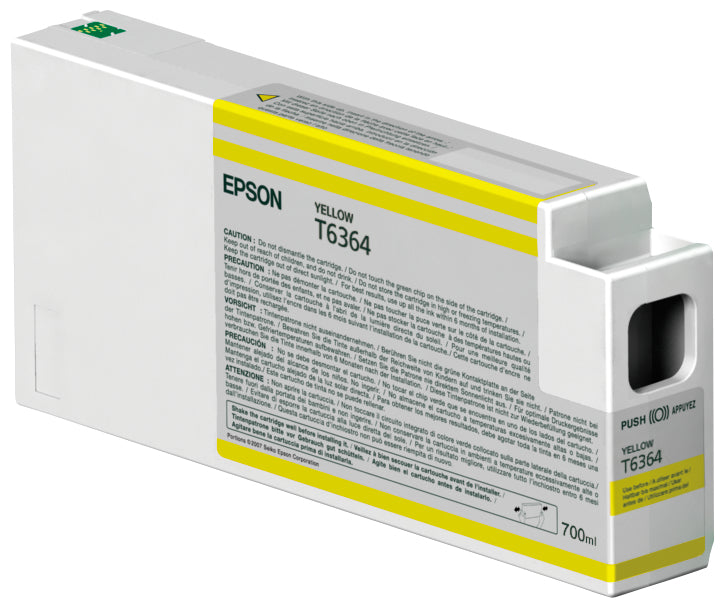 Epson Cartucho T636400 amarillo Cartucho de Tinta Tinta a base de pigmentos Impresión por inyección de tinta 1 pieza(s) 1
