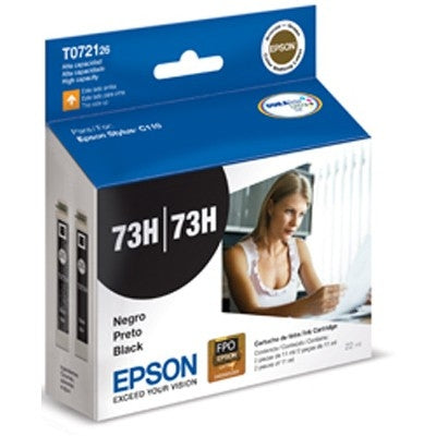 Epson T072126 Black Ink Cartridge Cartucho de Tinta Tinta a base de pigmentos Impresión por inyección de tinta Original Tinta a base de pigmentos
