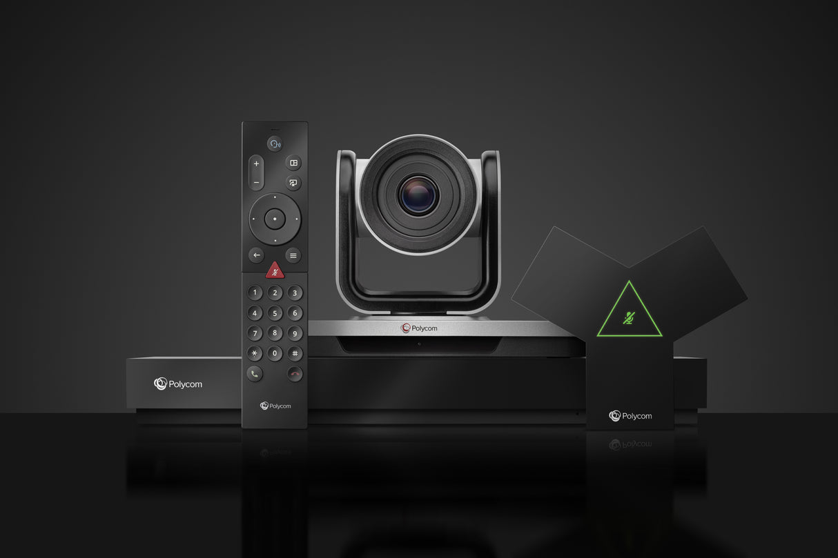 HP Poly Sistema de videoconferencia Poly G7500 con 1 año de Poly+, Sistema de video conferencia de grupo, 4K Ultra HD, 60 fps